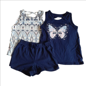 Children's Place Girls Bundle Tank Tops and Shorts Size 7/8